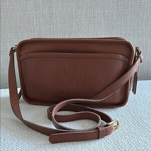 Coach Brown Leather Crossbody Bag